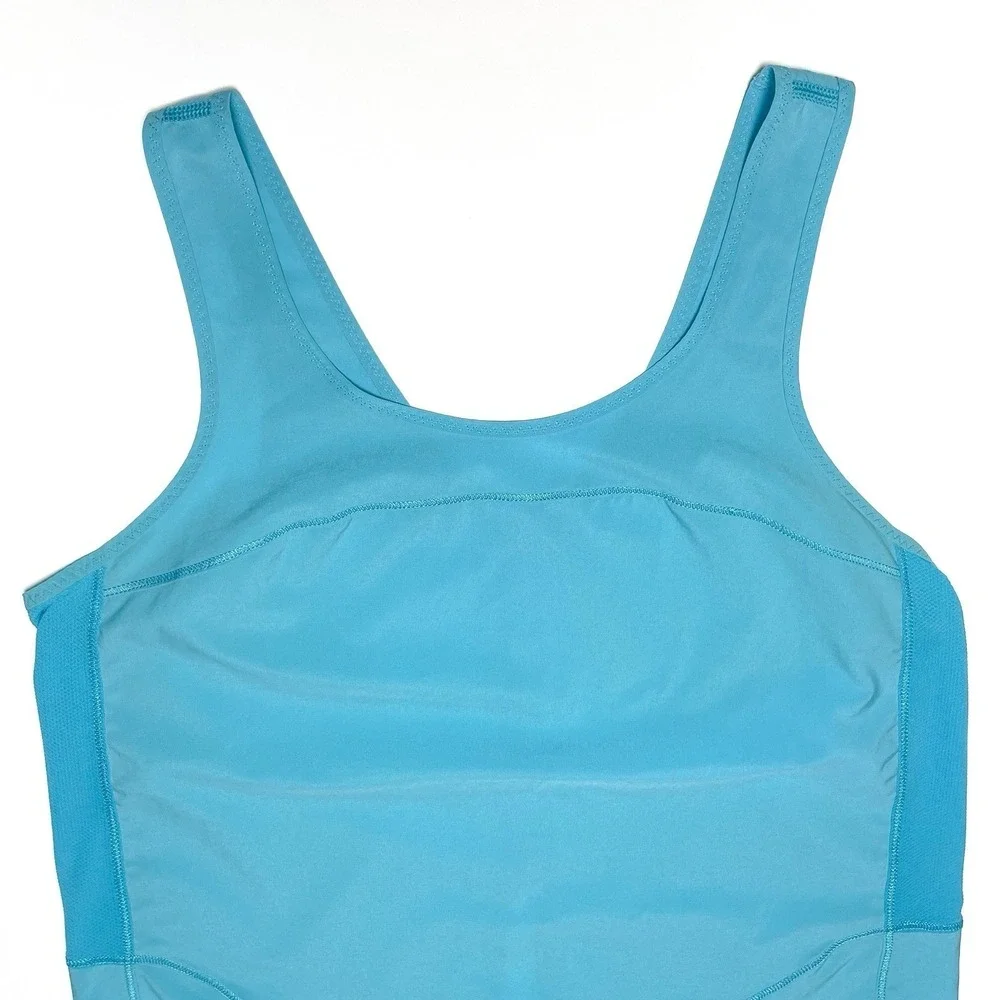 Lululemon Women's Run Featherweight Singlet Tank Top Blue Sz 4 Swift Ultra Light